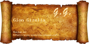 Gion Gizella névjegykártya